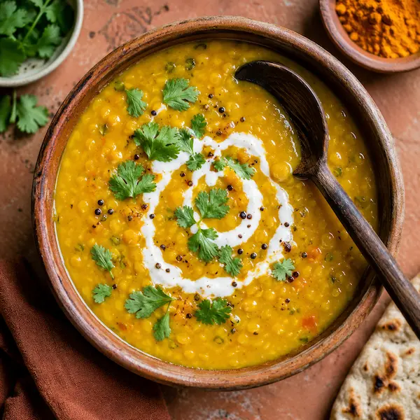 Golden Turmeric Lentil Soup