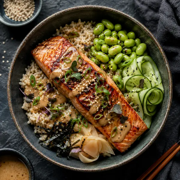 Miso Ginger Salmon Bowl